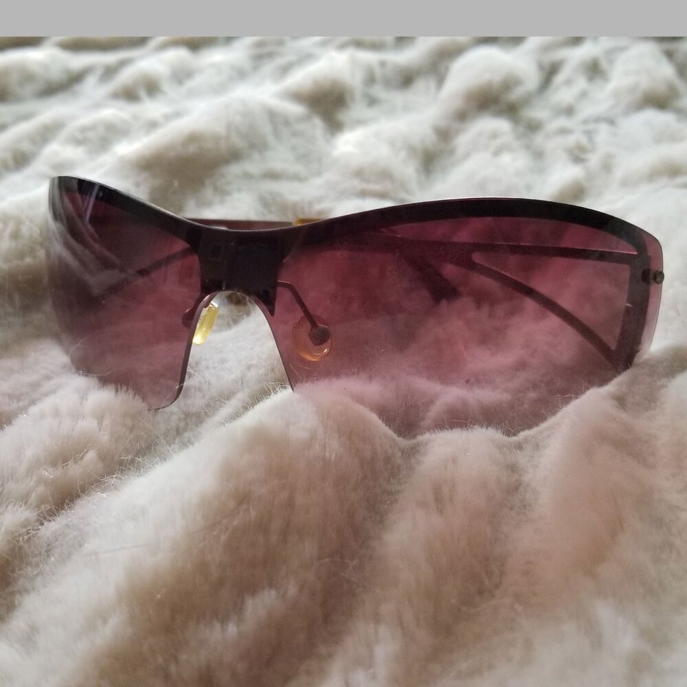 Pink/brown Wraparound Sunglasses